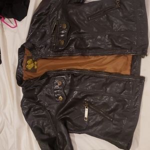 Brave soul "leather" jacket sz XL fits like a L
